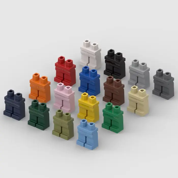 50 pièces * minifigs jambes et hanches * briques de bloc d'éclairage à monter soi-même