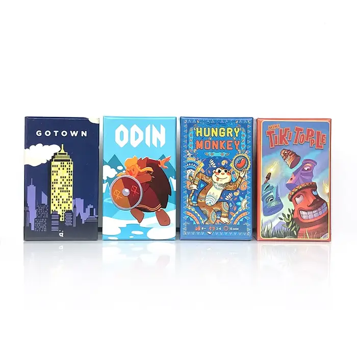Jeu de cartes GoTown avec Monkey affamé et Cirque Flohcati pour fêtes et activités familiales