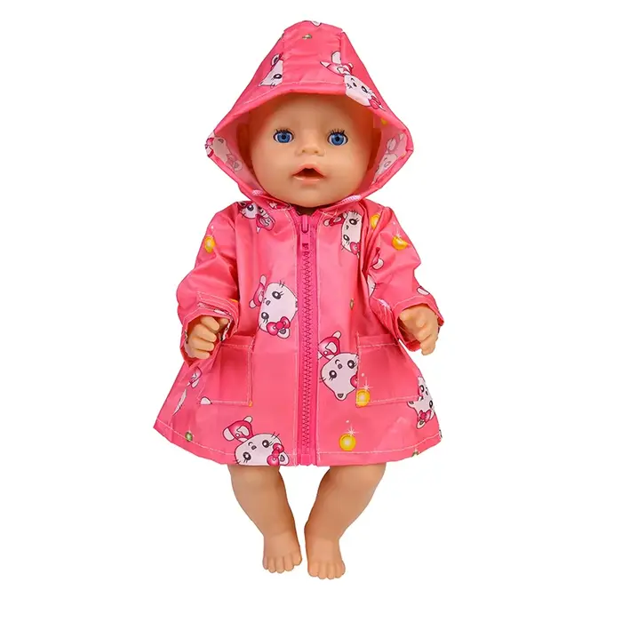 Vêtements de poupées 43cm, tenues pour bébé né, imperméable humanoïde 17 pouces, accessoires de poup