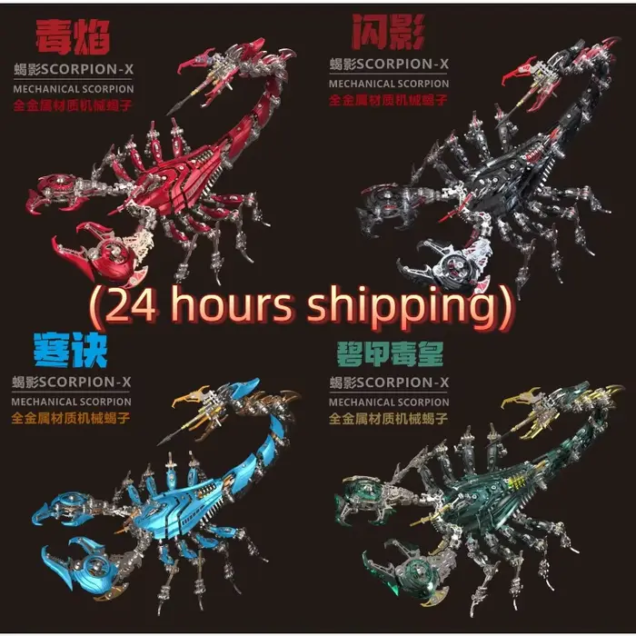 Spotmechanical War Scorpion 3D Blocs de construction métalliques tridimensionnels