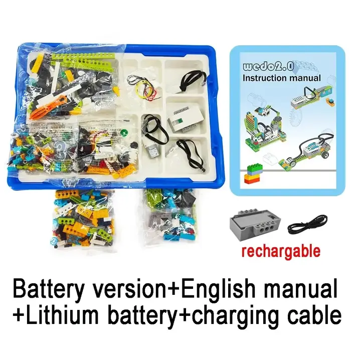 WeDo 2.0 fonctions éducatives pièces compatibles 45300 ensemble de base blocs de construction bricol