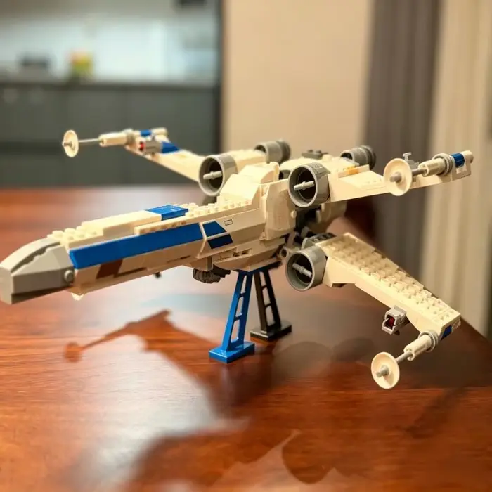 2026 Hot Toys 558 pièces Modèle de puzzle de la chasseuse X-wing de la République, Blocs de construc