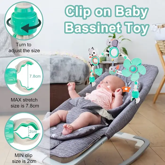 Poussette bébé arc jouet berceau bébé Mobile Musical Animal pliable voyage siège de voiture activité
