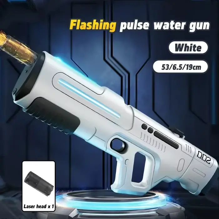 Pistolet à eau électrique à impulsion, jouet avec pulvérisation de feu, entièrement automatique, pou