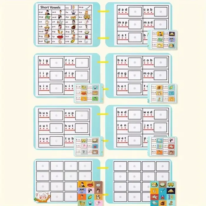 Livre interactif de construction de mots CVC