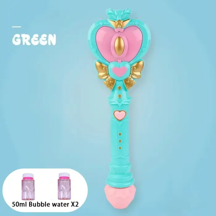 Machine à bulles à baguette magique avec Solution pour garçons et filles, souffleur de bulles jouet 