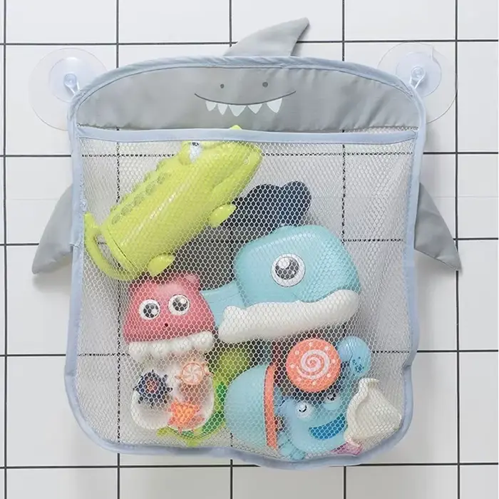 Sac de rangement de jouets de bain pour enfants, sac en maille de rangement pour bébé, jouets de sal