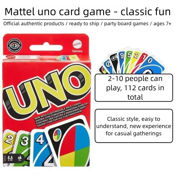 Jeux de cartes UNO Filp, Super Mario, Minecraft, Lord of The Ring, Hot Wheels, No Mercy, jeux de soc