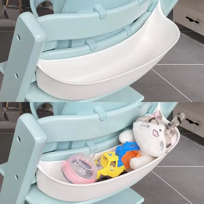 Boîte de rangement flexible pour chaise haute de bébé