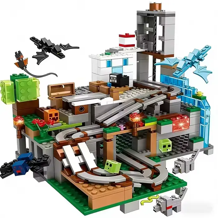 Ensemble de blocs de construction STEM compatibles avec Lego grotte à pièges et figurines pour adolescents et adultes jouet éducatif de création et résolution de problèmes