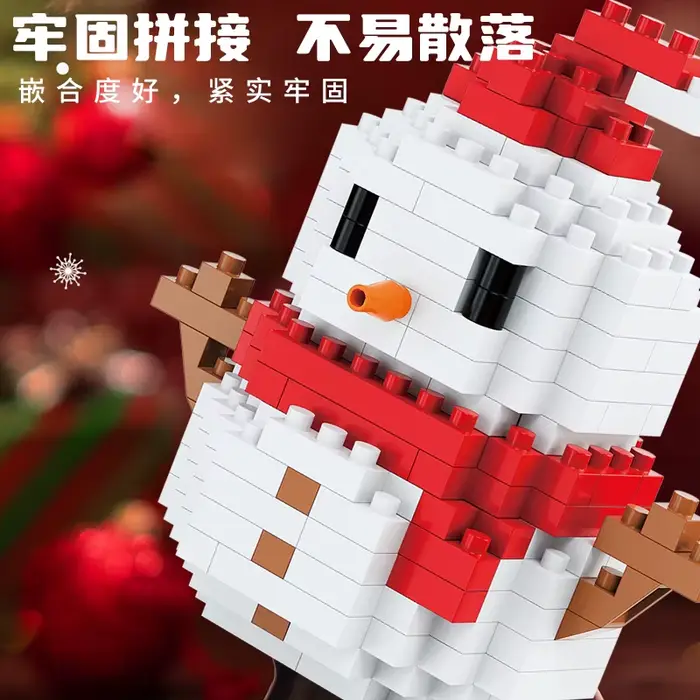 Rennes cadeaux de noël Mini Brock jouets de Construction pour enfants de 7 à 10 ans constructeur adulte briques du père