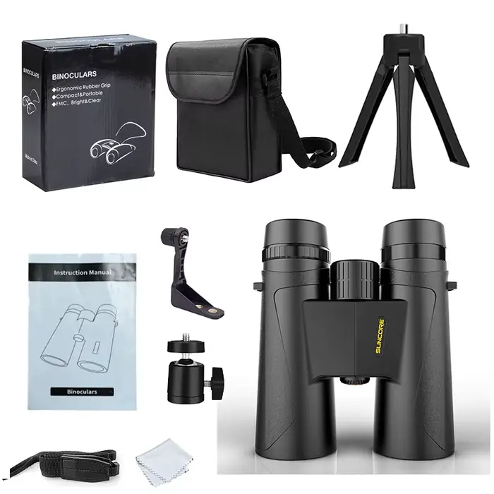 Jumelles pour adultes 12 × 42 avec haute puissance pour l'observation des oiseaux