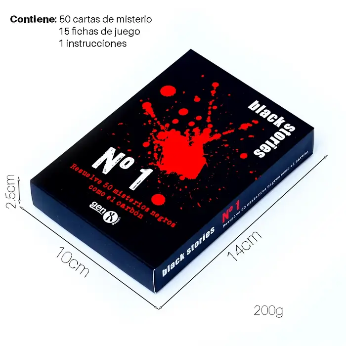 Español Black Stories Juego de mesa Resuelve 50 mystérios escalofriantes para pasarlo de miedo en tu