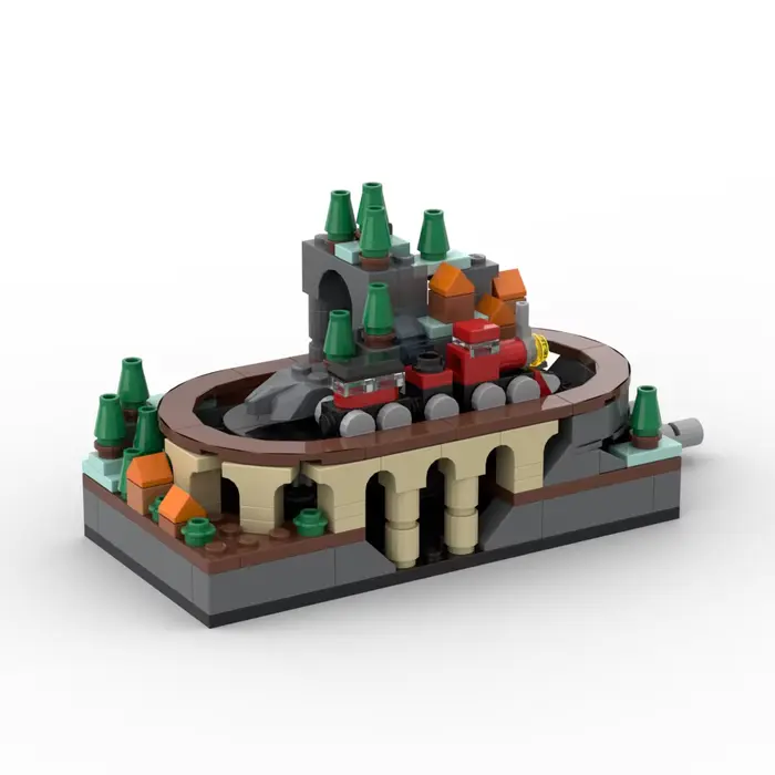 Ensemble de construction de ville miniature MOC City Street View blocs de construction de train manuels pour adultes et adolescents occasions spéciales
