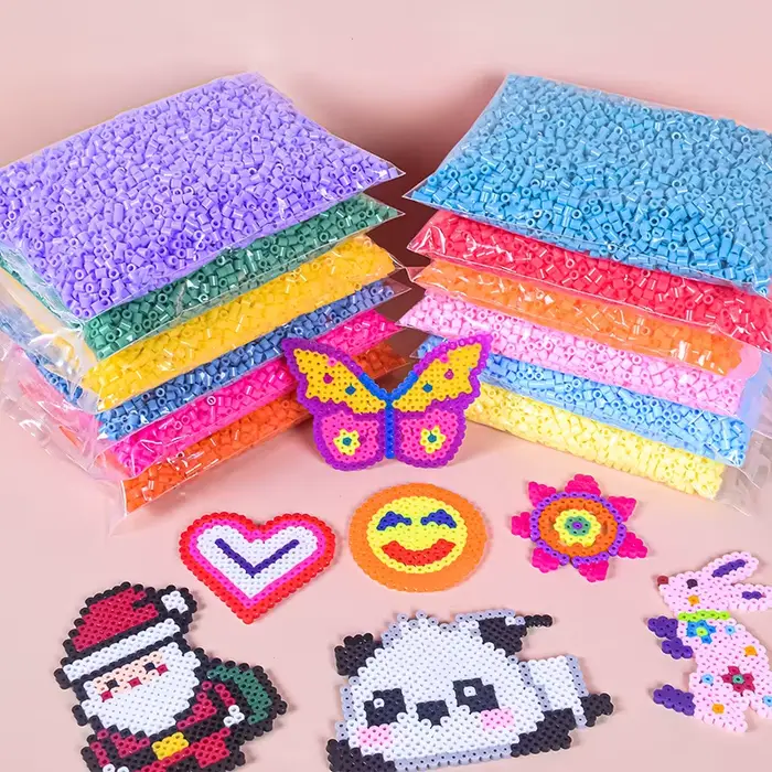 5MM 500 pièces 3D Pixel Puzzle perles de fer pour enfants perles de fusion Hama perles bricolage de 