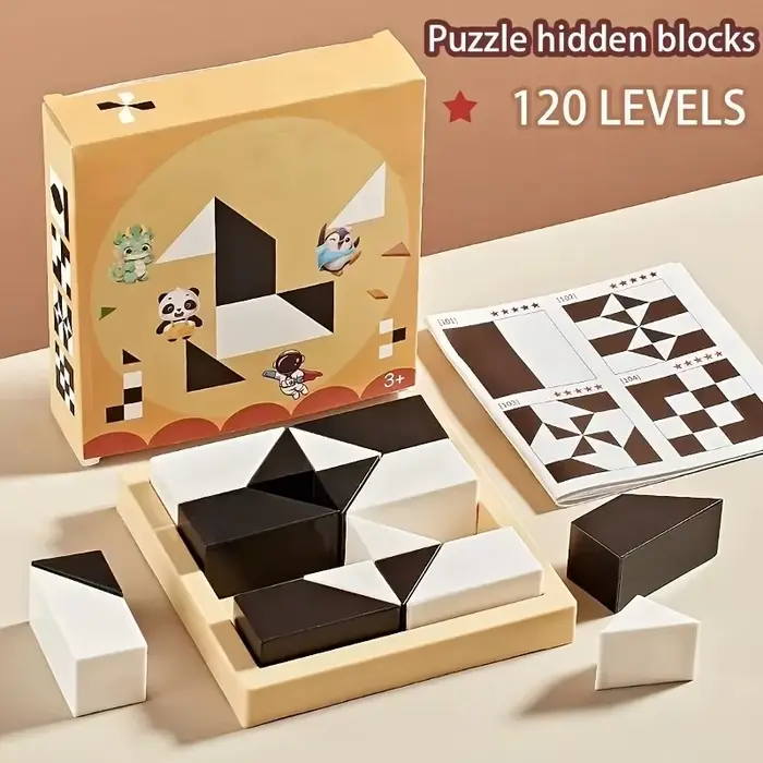Jeu de puzzle de blocs cachés à 120 niveaux