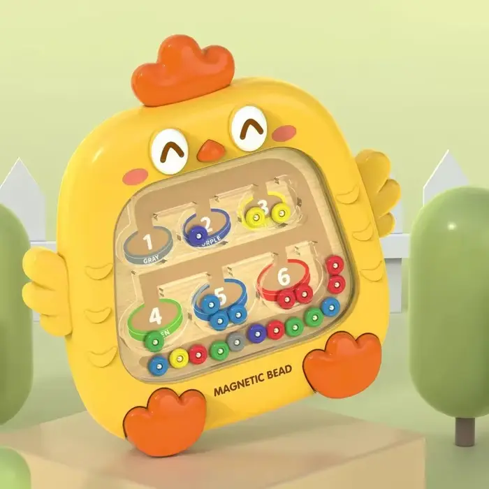 Jeux de tri Montessori, labyrinthe magnétique avec chiffres de couleur, stylo, jeux de perles mobile