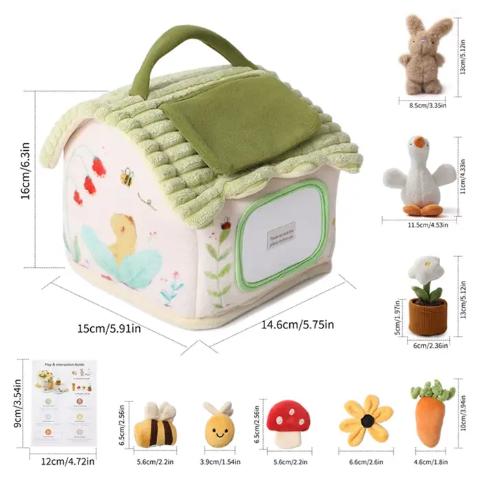 Ensemble de meubles de maison de poupée en coton, jouets miniatures pour enfants, favorise le dévelo
