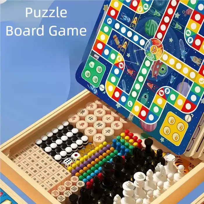 Jeu de société multifonctionnel tout-en-un pour la famille et les amis jeu d'exploration éducative de fête puzzle de bureau ensemble de jouets occasions spéciales