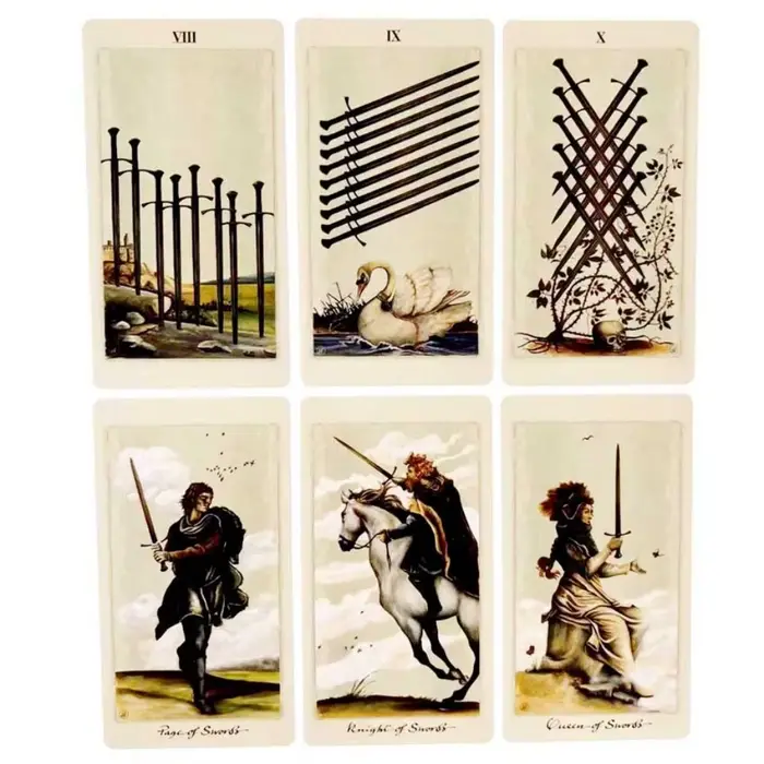 Jeu de tarot pour autres mondes avec thème des professions pour orientation et divertissement familial
