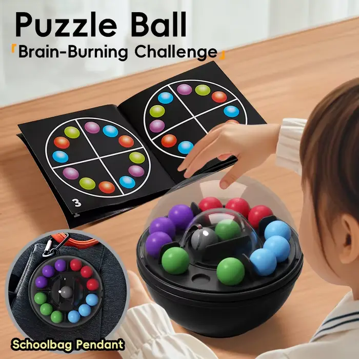 Boule de Puzzle Rotative Jouet Casse-Tête Puzzle 3D Apprentissage Spatial Pensée Logique Occasions Spéciales Enfants 3-6 Ans