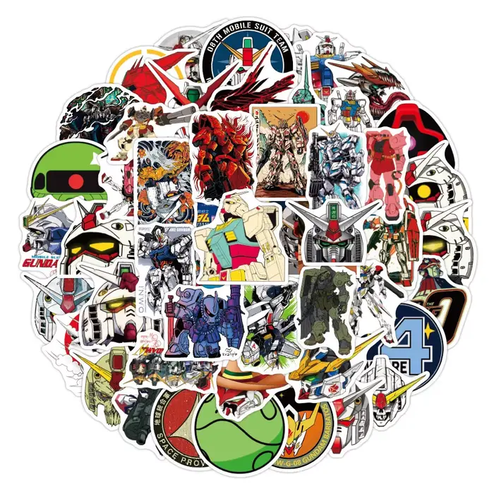 10/30/50CPS GUNDAM Anime dessin animé autocollants pour enfants bricolage jouet Graffiti papeterie c