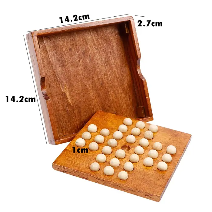 Jeu de société classique pour enfants, jouets en bois, échecs à mémoire de forme, cheville d'échecs 