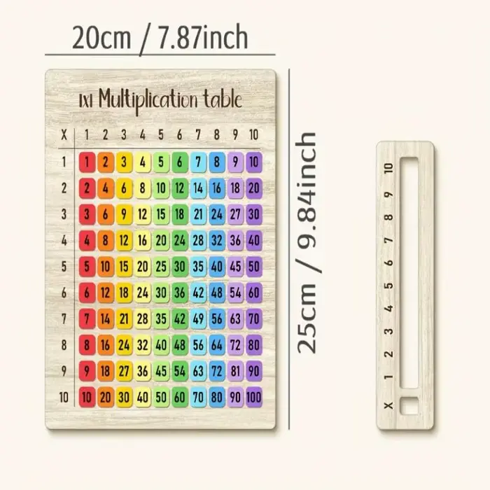 NOUVEAUTÉ! Tableaux de multiplication colorés en bois