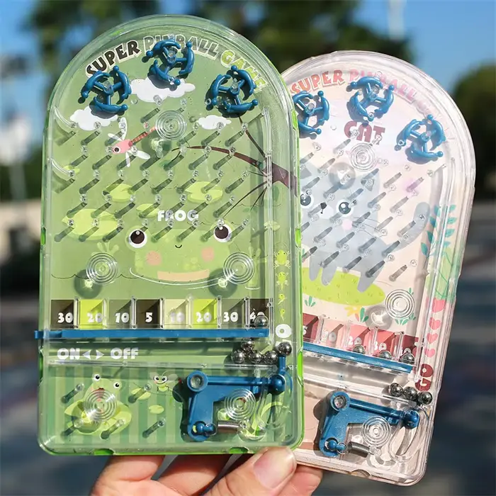 Mini-flipper de bureau Machine dessin animé Jouets éducatifs pour enfants Labyrinthe de perles éjection Jeu de compétition et de création Occasions spéciales pour enfants