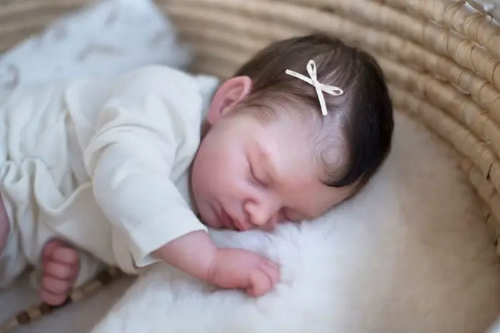 Kit Reborn Soft Touch avec COA Bebé, Body Muñeca, Avelee Sleeping Sweet Baby, 20"