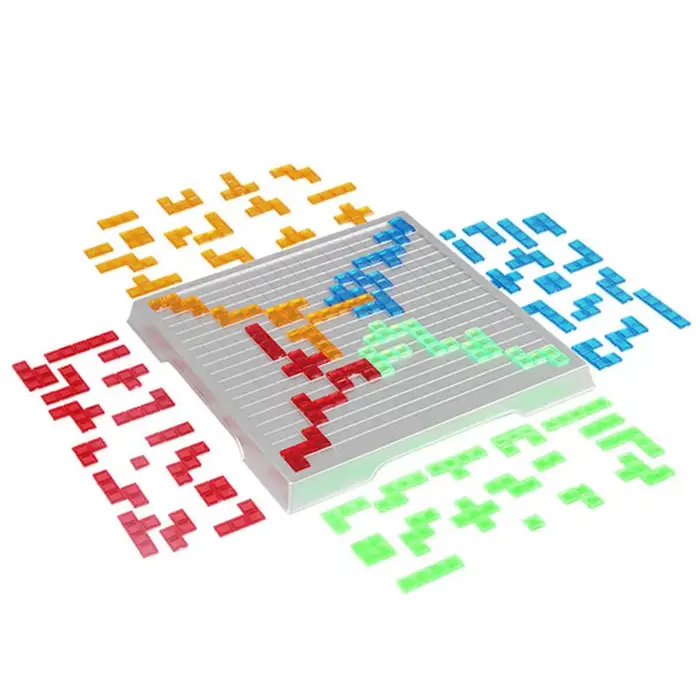 Puzzle intellectuel Blokus jeu de société Version anglaise jeux de fête pour enfants jouet