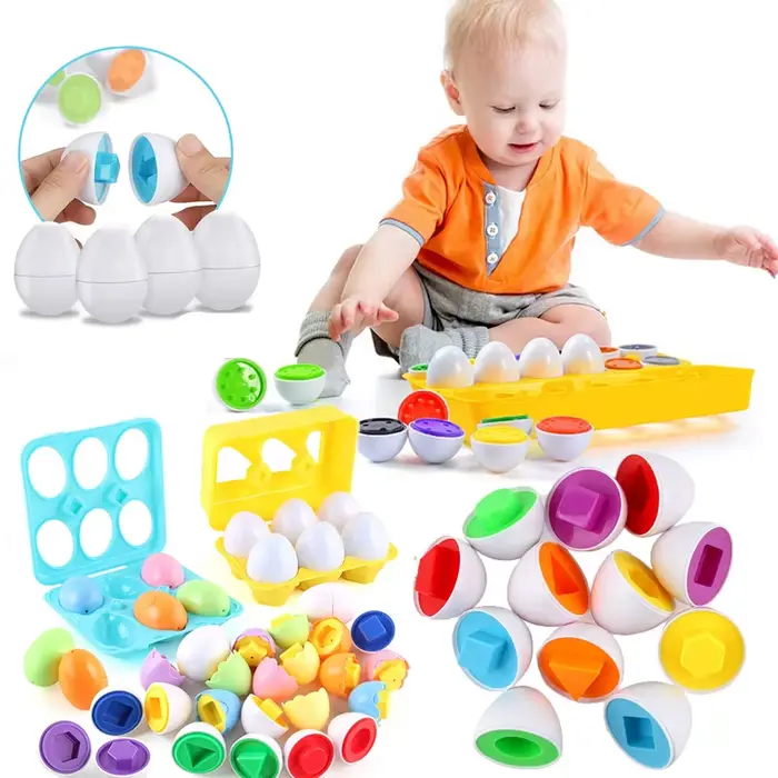 Jeux Montessori, jouet pour bébé, puzzle en forme d'œuf intelligent pour enfants, jouet de développe