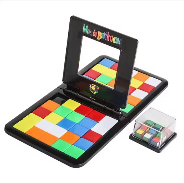 Cubes magiques jouet IQ Puzzle 3D Puzzle course Cube blocs de société jeu enfants adultes éducation 