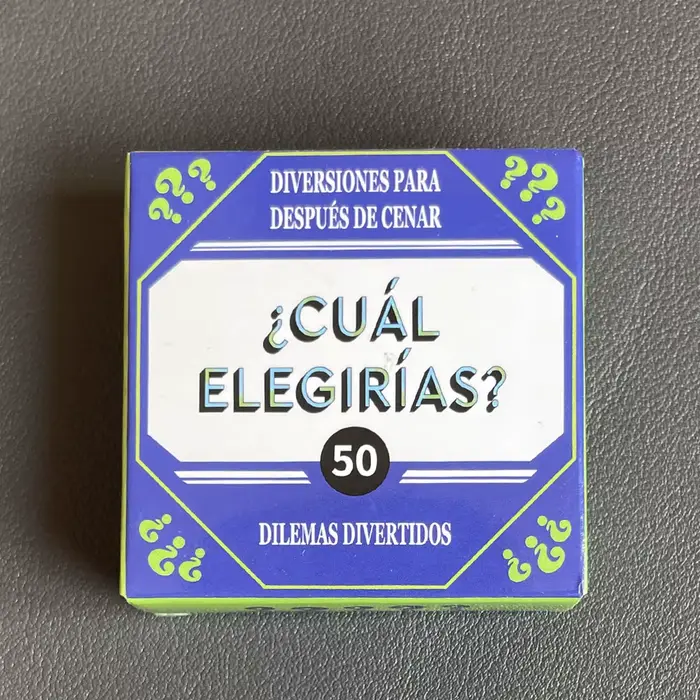 Cartes de jeu espagnoles taille mini Nom qui mot jeu de réunion de famille jeu de camping pour partager des moments uniques avec la famille et les amis