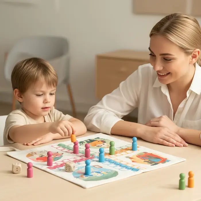 Jeu de société en toile double face pour enfants