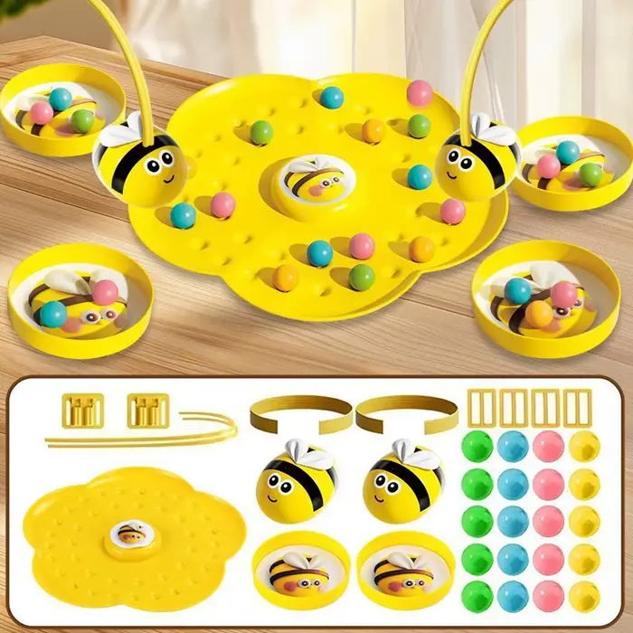 Jeu de société multifonctionnel Little Bumblebee, puzzle, jouet de pêche, jeu interactif éducatif po