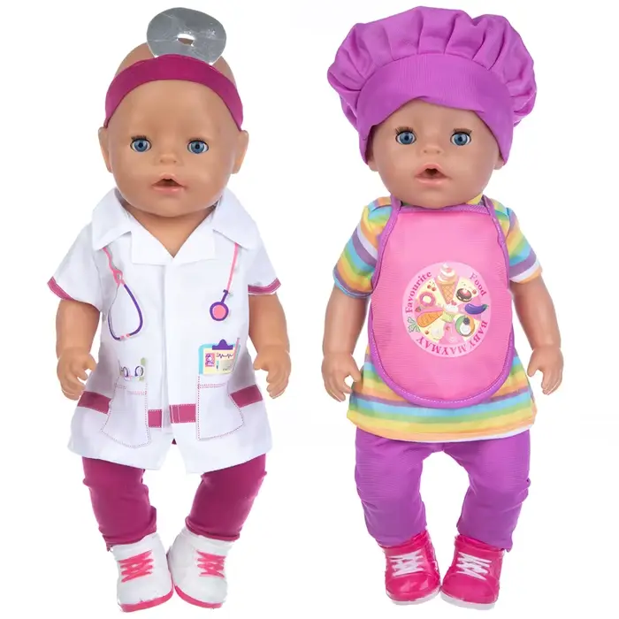 Vêtements de poupée pour nouveau-né, pull à capuche pour fille de 18 pouces, veste de poupée, jouets