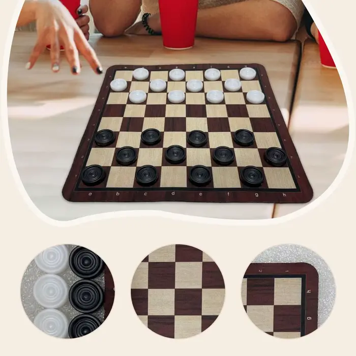 Jeu d'échecs, jeu de société, jeu de loisirs, voyage, interactif, portable, pièces de dames