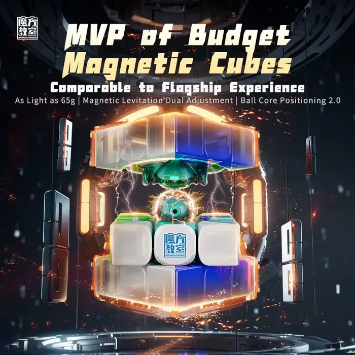 [ECube] MoYu RS3M V5 3x3x3 Magnétique Double Maglev Ball Core Professionnel Cubo Magic Speed 3x3 Cub