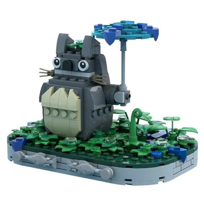 MOC – blocs de construction créatifs, jouet, personnage de film animé japonais, contenu, Animal en f