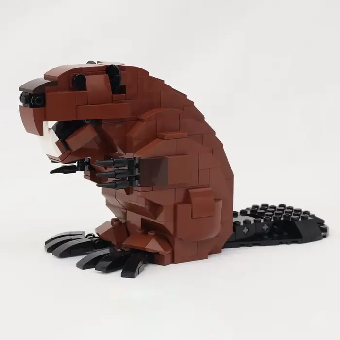 329 pièces MOC Modèle de créateur Castor Mécanique Blocs de construction à assembler Jouets de const