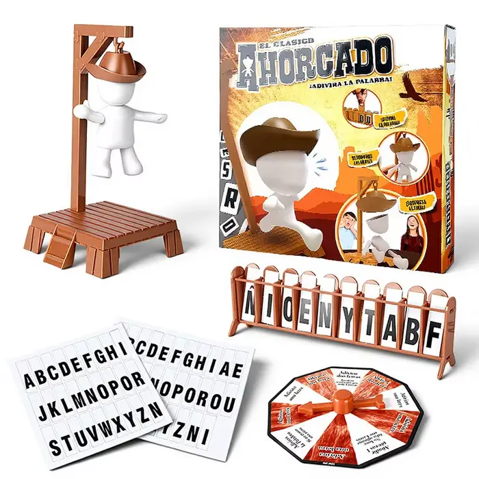 Jeu de société Cowboy Magnetic Hangman devinettes mots mystérieux profession sport familial amusant occassions cadeau anniversaire noel famille amis activités scolaires