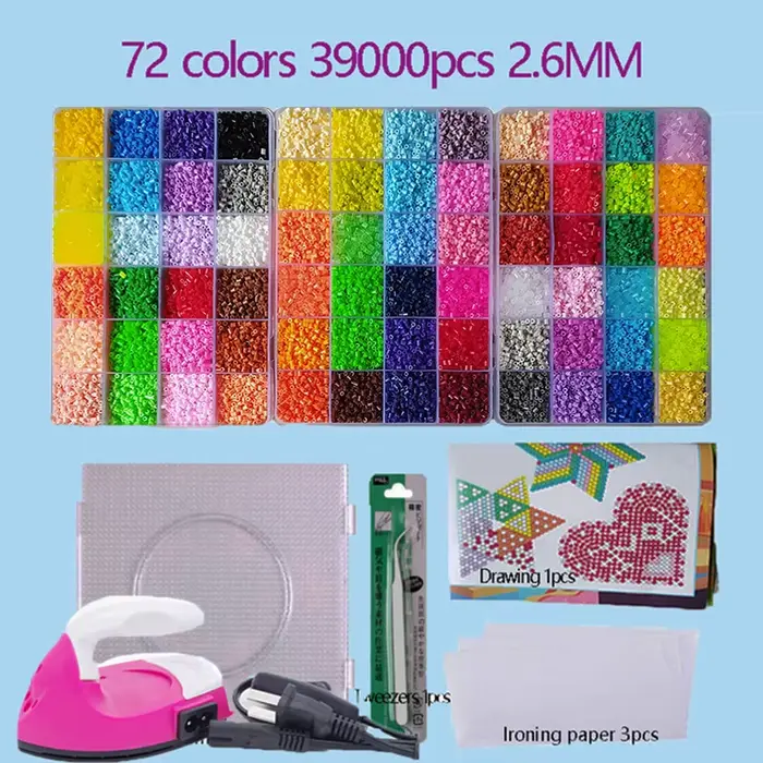 perle a repasser Ensemble de perles Hama 2.6mm, Puzzle 3D, perles en fer, jouet pour enfants, artisa