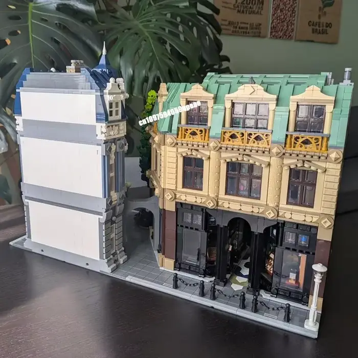 Nouveau 10507 pièces ville vente chaude Street View Moc vieux modèle détrique Puzzle personnalisé bricolage idées créatives enfant jouet cadeau d'anniversaire