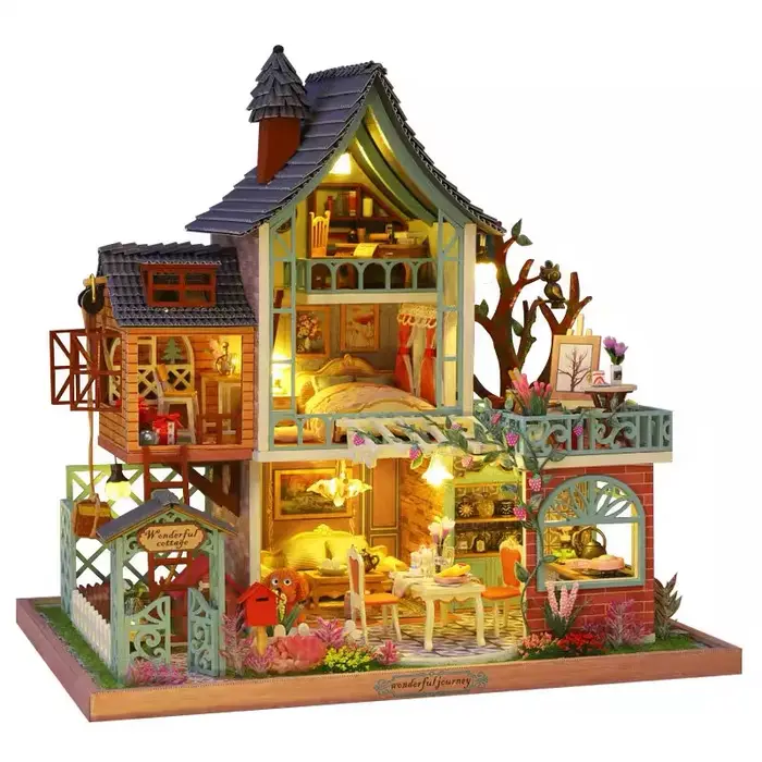 Kit de Construction de maison Miniature à monter soi-même