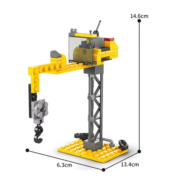 Camions de grue à tour d'ingénierie, pelle, chariot de grue, véhicule de Construction de ville, bloc