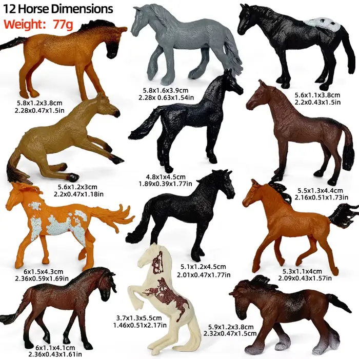 Modèle de cheval Ranch, jouet modèle de cheval réaliste, modèle de cheval simulé, adapté aux scènes 