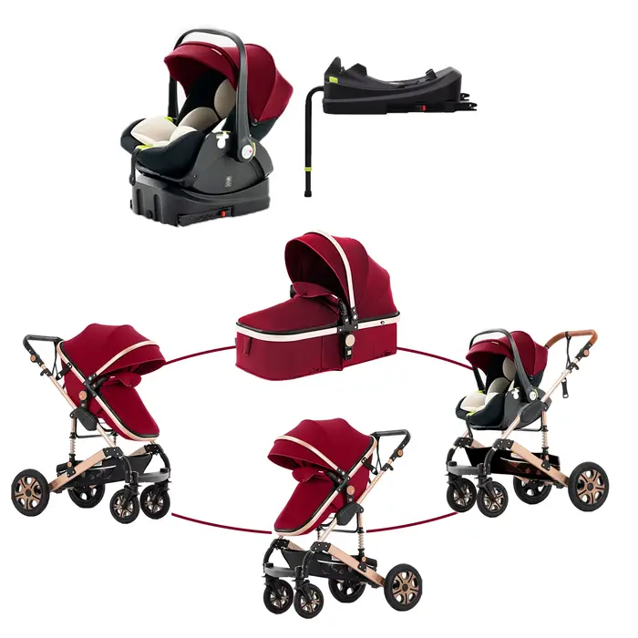 Siège auto combiné pour poussette bébé