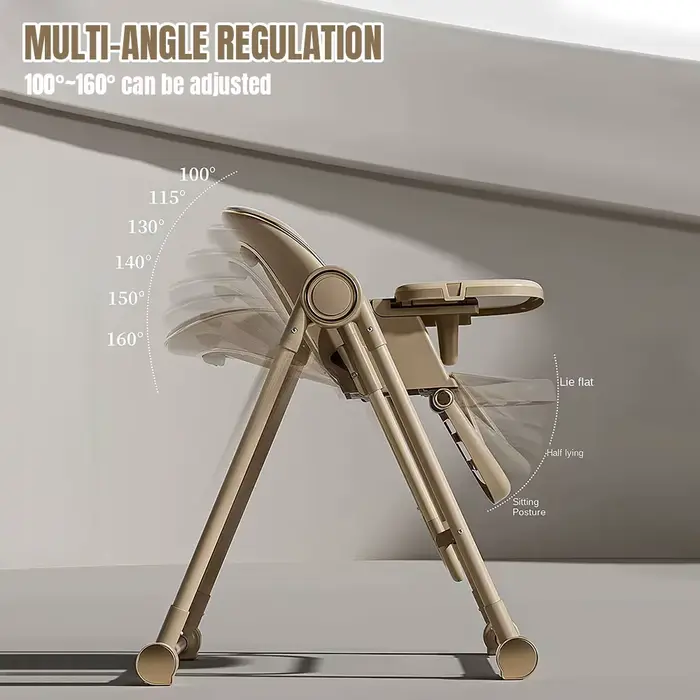 Chaise de salle à manger multifonction pour enfants, réglable, 2 en 1, roue à Cardan lisse, pliable,