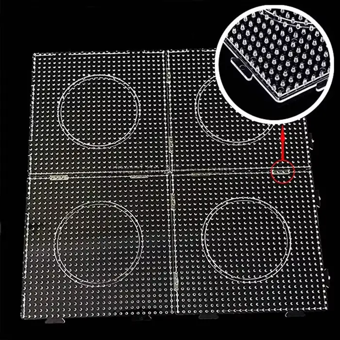 2.6mm/5mm Perler perles carré panneau perforé 3D Puzzle Juguetes pour Hama perle jouets éducatifs po